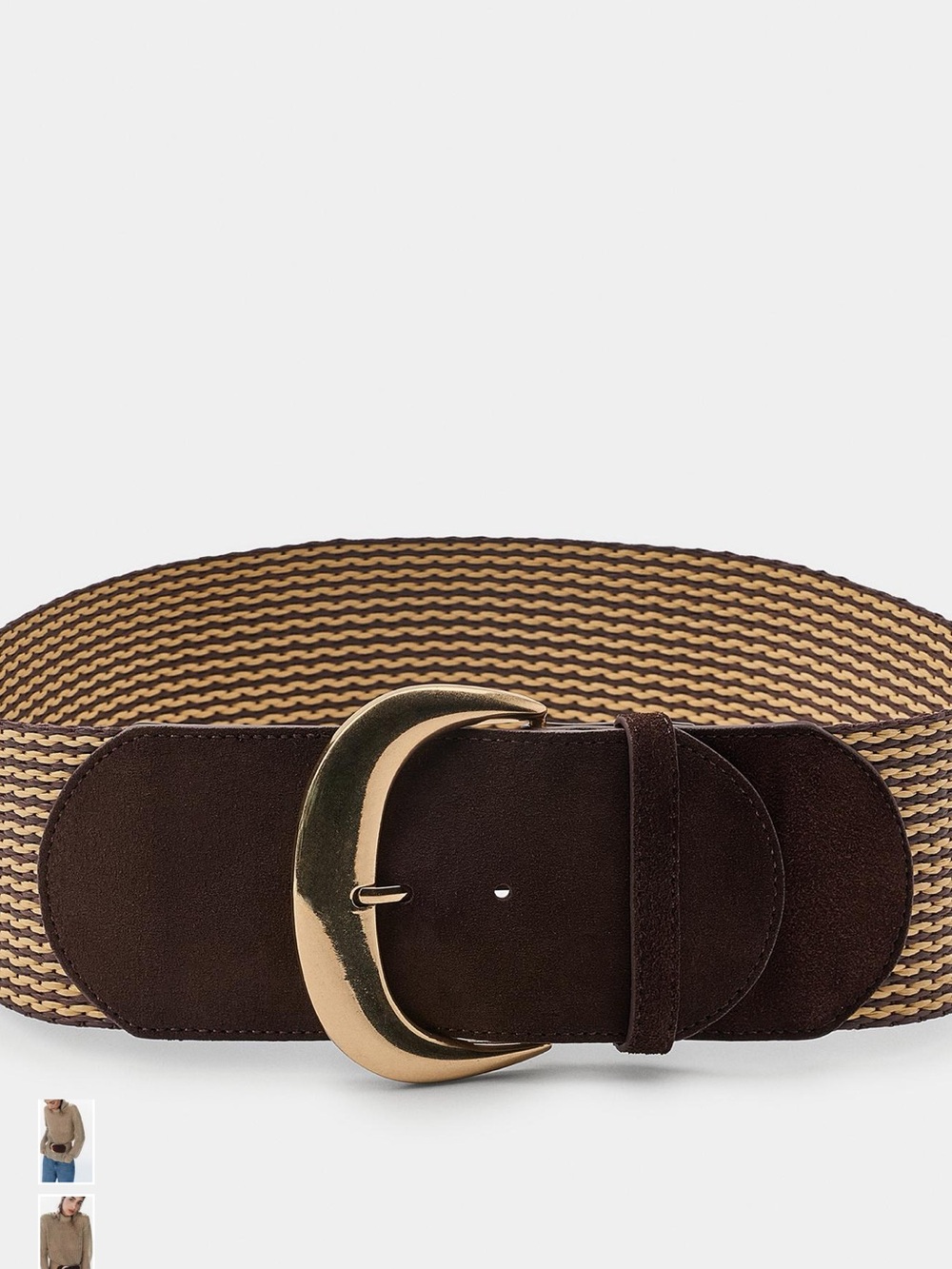 NWT Rafifia Leather belt from Zara